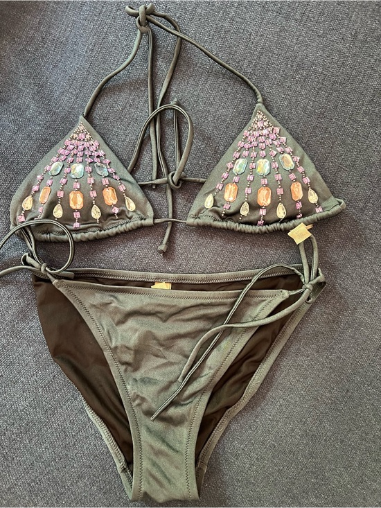 Victoria's Secret Other - Embellished Triangle Bikini Set